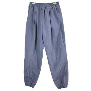 Vtg Y2K Nike Cross Training Track Pants Nylon Ankle Zip Joggers Drk Gray Mens L
